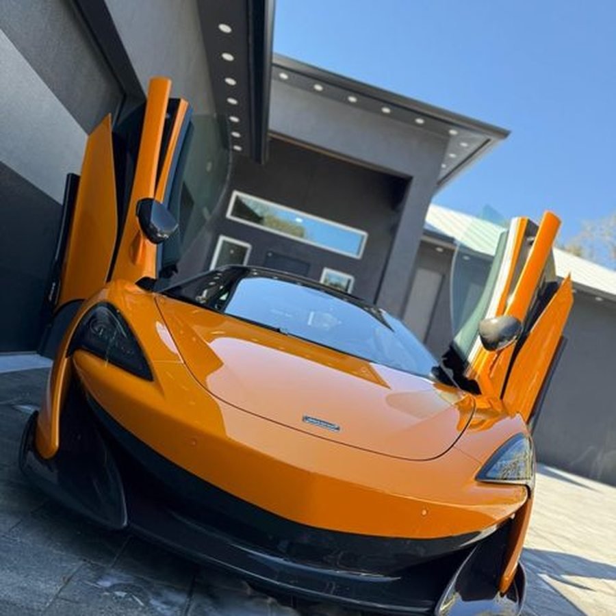 Orange McLaren detailed by PrimeX Auto Detailing in Orland Park, IL
